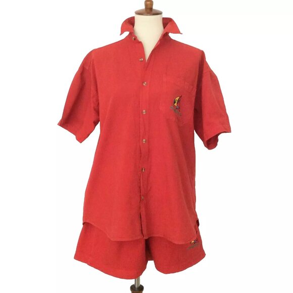 Peer Drop Shoulder Blouse and Pull-on Shorts Size M - Picture 2 of 9